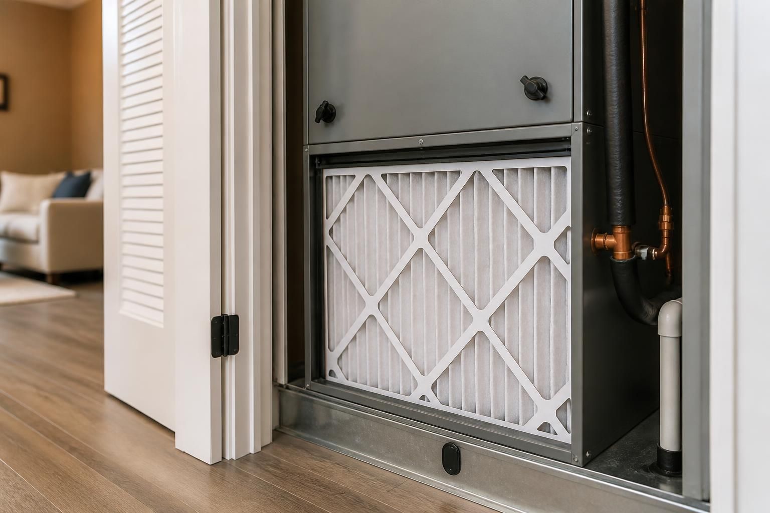 Well-maintained HVAC system with fresh filters.